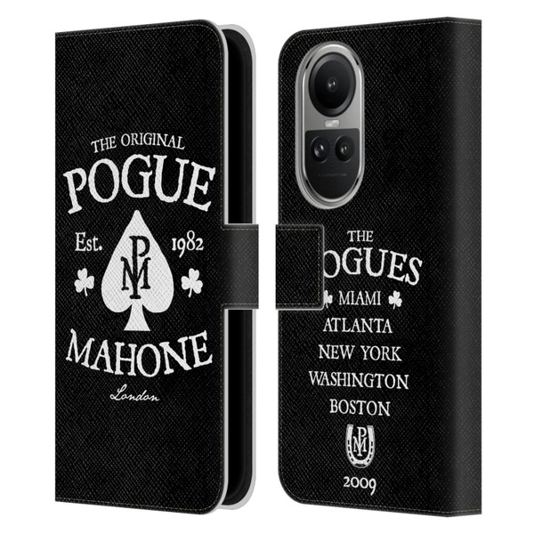 The Pogues Graphics Mahone Leather Book Wallet Case Cover For OPPO Reno10 5G / Reno10 Pro 5G