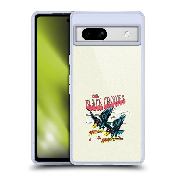 The Black Crowes Graphics Flying Guitars Soft Gel Case for Google Pixel 7a