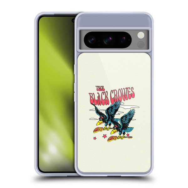 The Black Crowes Graphics Flying Guitars Soft Gel Case for Google Pixel 8 Pro