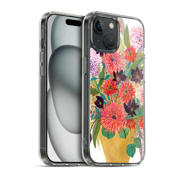 Suzanne Allard Floral Art Celebration Soft Gel Case for Apple iPhone 15 & MagSafe