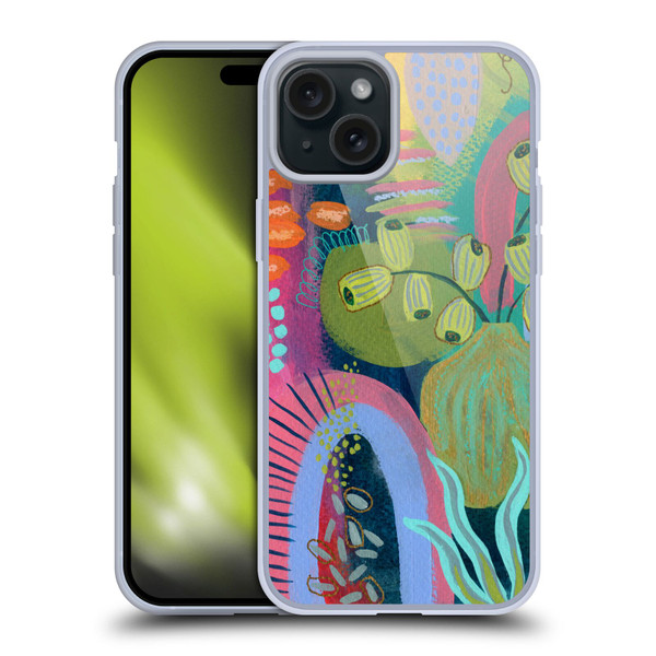Suzanne Allard Floral Art Seed Pod Soft Gel Case for Apple iPhone 15 Plus
