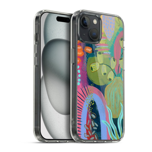 Suzanne Allard Floral Art Seed Pod Soft Gel Case for Apple iPhone 15 Plus & MagSafe