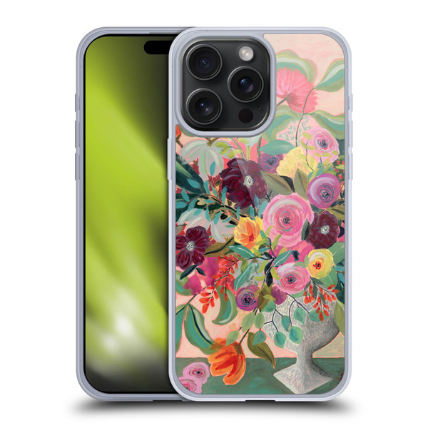 Suzanne Allard Floral Art Floral Centerpiece Soft Gel Case for Apple iPhone 15 Pro Max