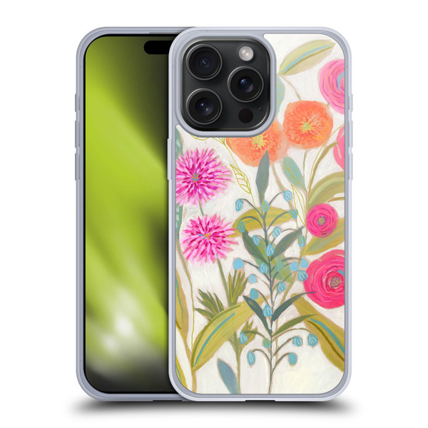 Suzanne Allard Floral Art Joyful Garden Plants Soft Gel Case for Apple iPhone 15 Pro Max