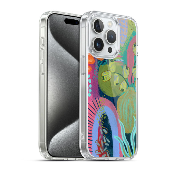 Suzanne Allard Floral Art Seed Pod Soft Gel Case for Apple iPhone 15 Pro & MagSafe