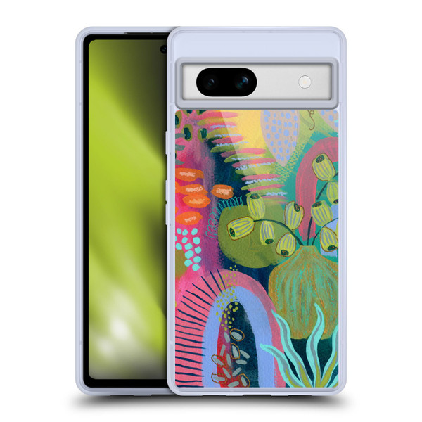 Suzanne Allard Floral Art Seed Pod Soft Gel Case for Google Pixel 7a