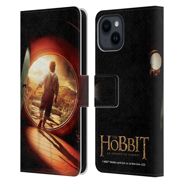 The Hobbit An Unexpected Journey Key Art Journey Leather Book Wallet Case Cover For Apple iPhone 15
