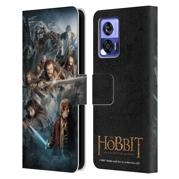 The Hobbit An Unexpected Journey Key Art Group Leather Book Wallet Case Cover For Motorola Edge 30 Neo 5G
