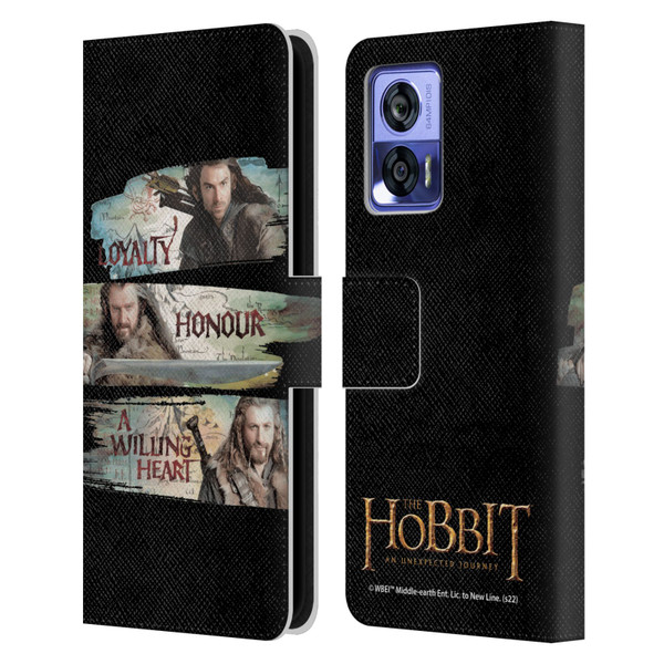 The Hobbit An Unexpected Journey Key Art Loyalty And Honour Leather Book Wallet Case Cover For Motorola Edge 30 Neo 5G