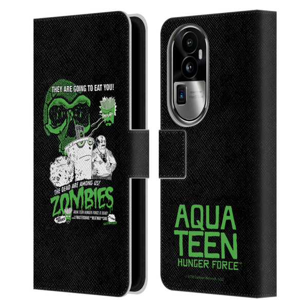 Aqua Teen Hunger Force Graphics They Are Going To Eat You Leather Book Wallet Case Cover For OPPO Reno10 Pro+