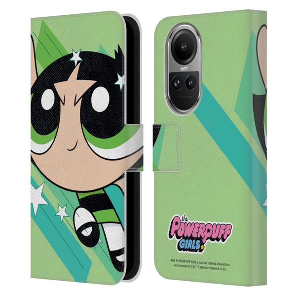 The Powerpuff Girls Graphics Buttercup Leather Book Wallet Case Cover For OPPO Reno10 5G / Reno10 Pro 5G