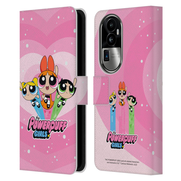 The Powerpuff Girls Graphics Group Leather Book Wallet Case Cover For OPPO Reno10 Pro+