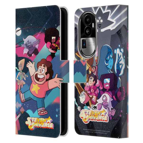 Steven Universe Graphics Characters Leather Book Wallet Case Cover For OPPO Reno10 Pro+