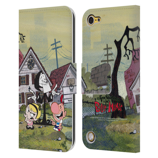 The Grim Adventures of Billy & Mandy Graphics Poster Leather Book Wallet Case Cover For Apple iPod Touch 5G 5th Gen