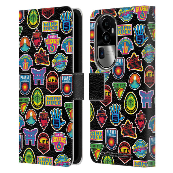 Ready Player One Graphics Collage Leather Book Wallet Case Cover For OPPO Reno10 Pro+