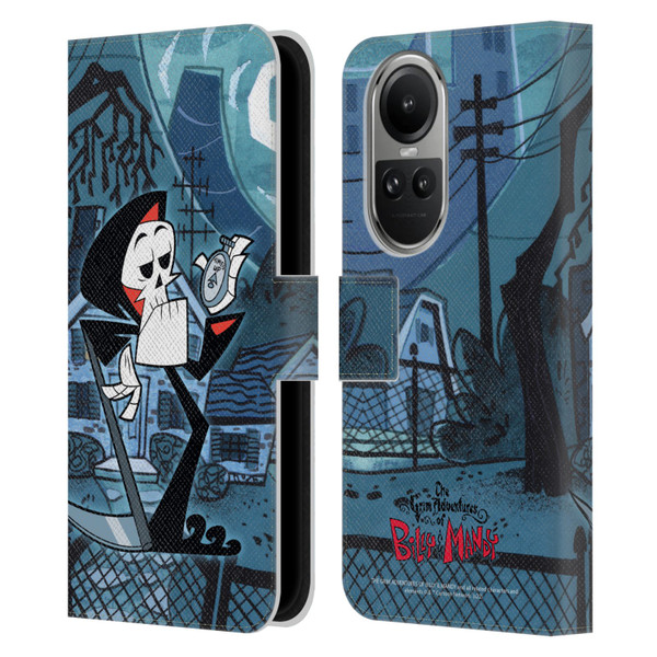The Grim Adventures of Billy & Mandy Graphics Grim Leather Book Wallet Case Cover For OPPO Reno10 5G / Reno10 Pro 5G