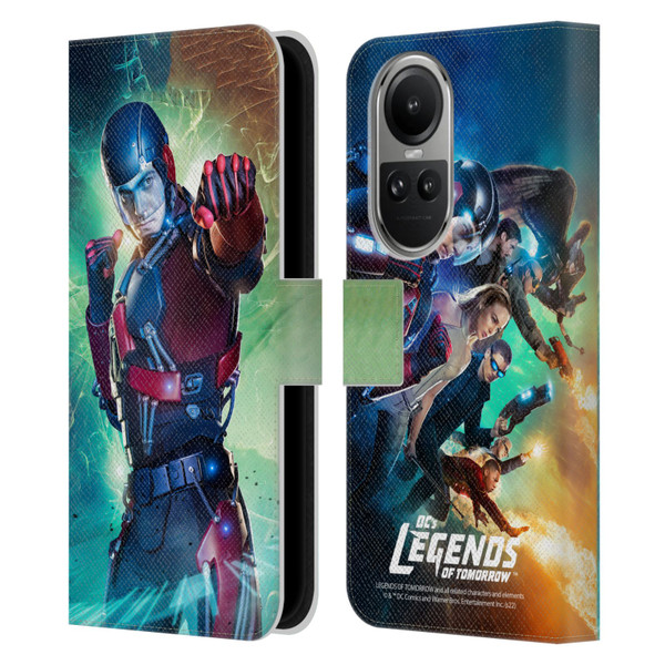 Legends Of Tomorrow Graphics Atom Leather Book Wallet Case Cover For OPPO Reno10 5G / Reno10 Pro 5G