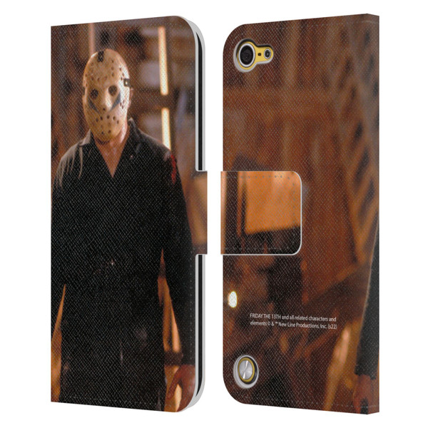 Friday the 13th: A New Beginning Graphics Jason Voorhees Leather Book Wallet Case Cover For Apple iPod Touch 5G 5th Gen