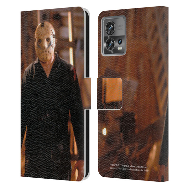 Friday the 13th: A New Beginning Graphics Jason Voorhees Leather Book Wallet Case Cover For Motorola Moto Edge 30 Fusion