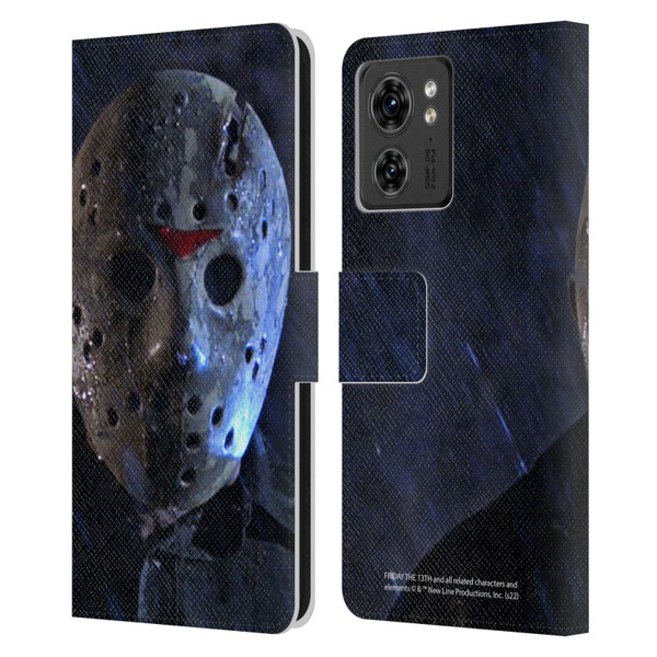 Friday the 13th: A New Beginning Graphics Jason Leather Book Wallet Case Cover For Motorola Moto Edge 40