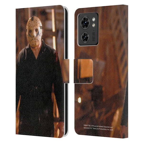 Friday the 13th: A New Beginning Graphics Jason Voorhees Leather Book Wallet Case Cover For Motorola Moto Edge 40