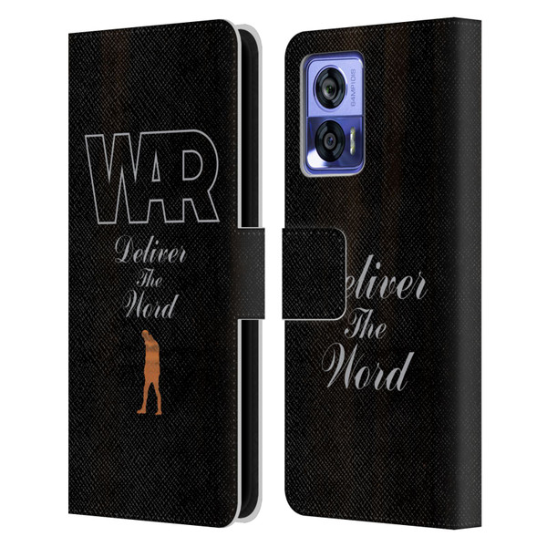 War Graphics Deliver The World Leather Book Wallet Case Cover For Motorola Edge 30 Neo 5G