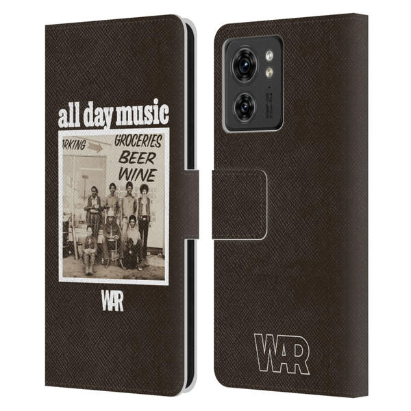 War Graphics All Day Music Album Leather Book Wallet Case Cover For Motorola Moto Edge 40