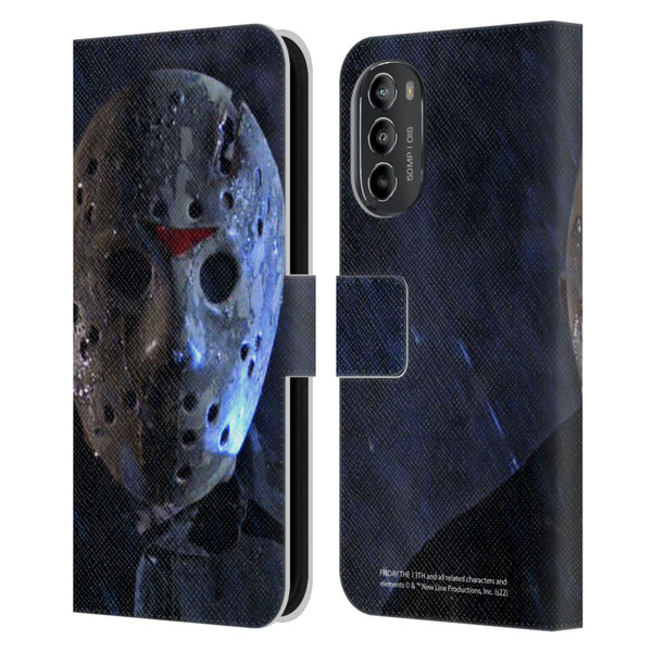 Friday the 13th: A New Beginning Graphics Jason Leather Book Wallet Case Cover For Motorola Moto G82 5G