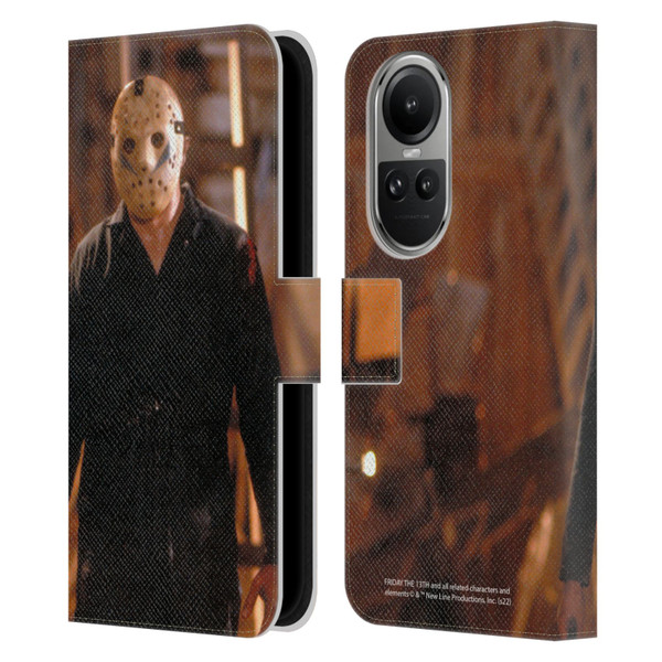 Friday the 13th: A New Beginning Graphics Jason Voorhees Leather Book Wallet Case Cover For OPPO Reno10 5G / Reno10 Pro 5G