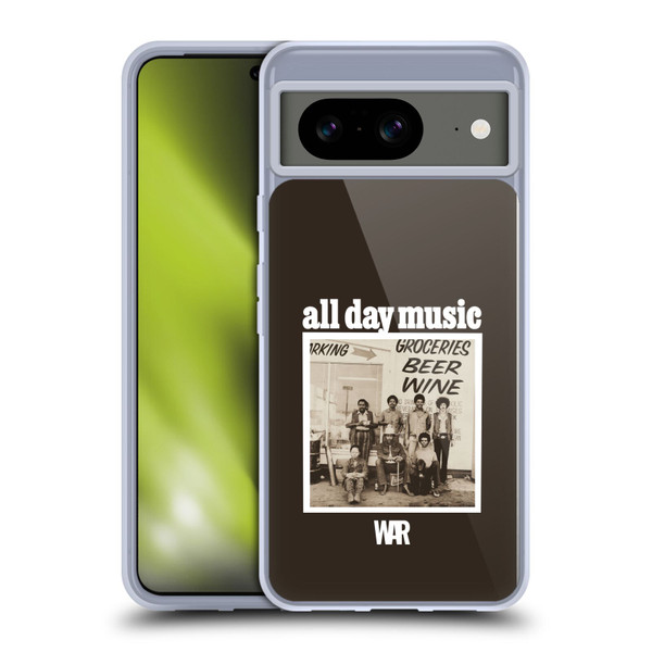 War Graphics All Day Music Album Soft Gel Case for Google Pixel 8