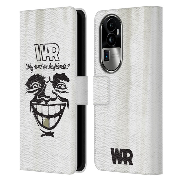 War Graphics Friends Art Leather Book Wallet Case Cover For OPPO Reno10 Pro+