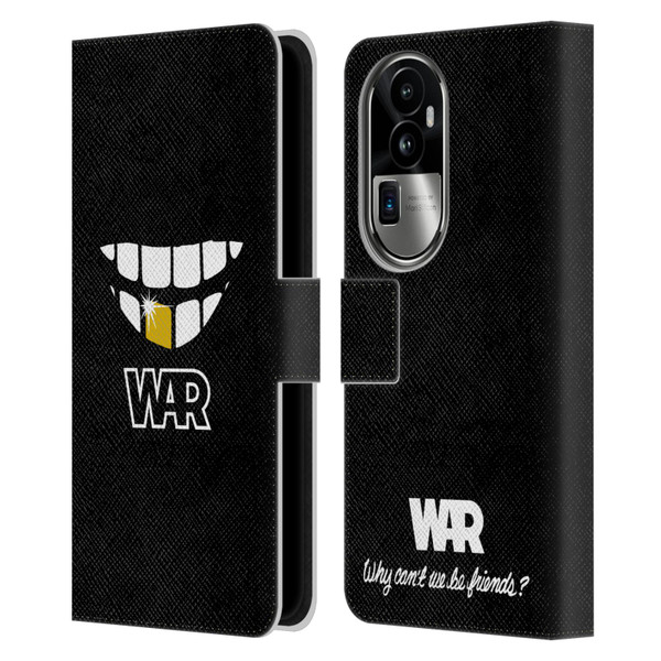 War Graphics Why Can't We Be Friends? Leather Book Wallet Case Cover For OPPO Reno10 Pro+