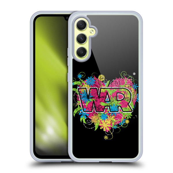 War Graphics Heart Logo Soft Gel Case for Samsung Galaxy A34 5G