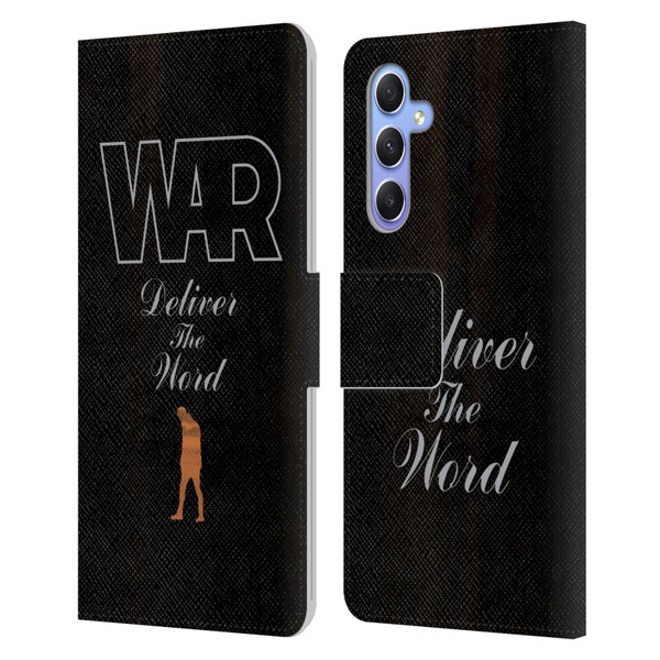 War Graphics Deliver The World Leather Book Wallet Case Cover For Samsung Galaxy A34 5G