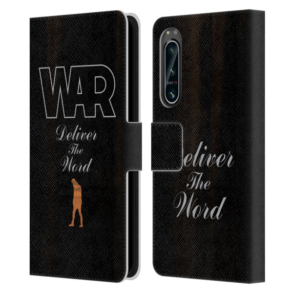 War Graphics Deliver The World Leather Book Wallet Case Cover For Sony Xperia 5 IV