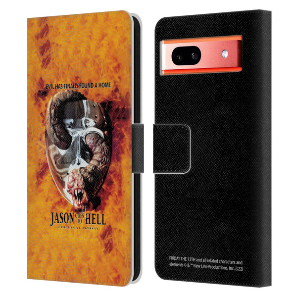 Friday the 13th: Jason Goes To Hell Graphics Key Art Leather Book Wallet Case Cover For Google Pixel 7a