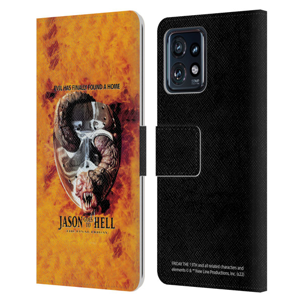 Friday the 13th: Jason Goes To Hell Graphics Key Art Leather Book Wallet Case Cover For Motorola Moto Edge 40 Pro