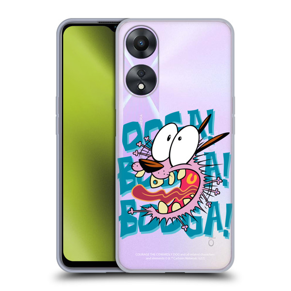 Courage The Cowardly Dog Graphics Spooked Soft Gel Case for OPPO A78 5G