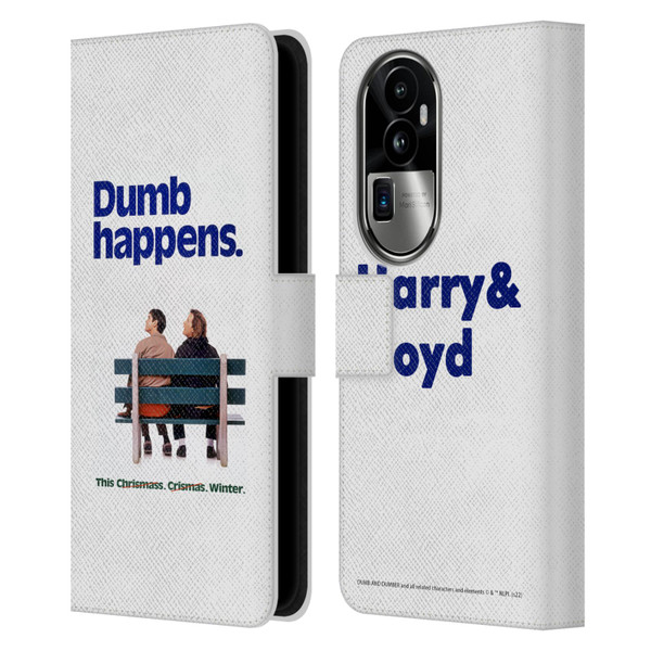 Dumb And Dumber Key Art Dumb Happens Leather Book Wallet Case Cover For OPPO Reno10 Pro+