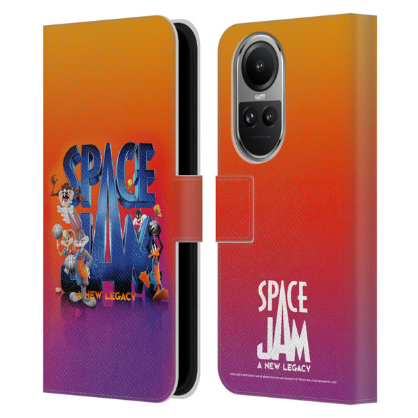 Space Jam: A New Legacy Graphics Poster Leather Book Wallet Case Cover For OPPO Reno10 5G / Reno10 Pro 5G