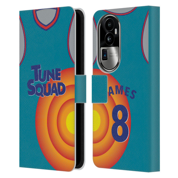 Space Jam: A New Legacy Graphics Jersey Leather Book Wallet Case Cover For OPPO Reno10 Pro+