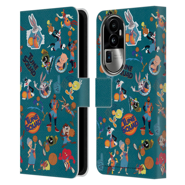 Space Jam: A New Legacy Graphics Squad Leather Book Wallet Case Cover For OPPO Reno10 Pro+