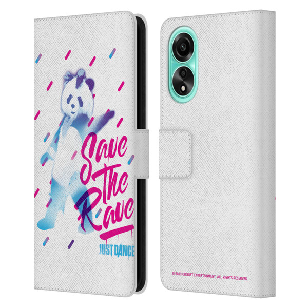 Just Dance Artwork Compositions Save The Rave Leather Book Wallet Case Cover For OPPO A78 4G