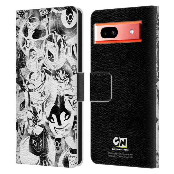 Ben 10: Ultimate Alien Graphics Ultimate Forms Leather Book Wallet Case Cover For Google Pixel 7a