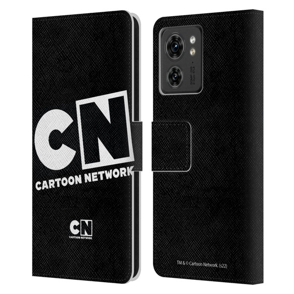 Cartoon Network Logo Oversized Leather Book Wallet Case Cover For Motorola Moto Edge 40