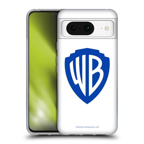 Warner Bros. Shield Logo White Soft Gel Case for Google Pixel 8
