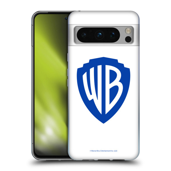 Warner Bros. Shield Logo White Soft Gel Case for Google Pixel 8 Pro