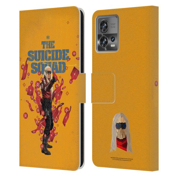 The Suicide Squad 2021 Character Poster Savant Leather Book Wallet Case Cover For Motorola Moto Edge 30 Fusion
