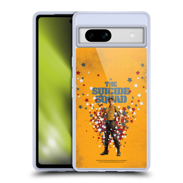 The Suicide Squad 2021 Character Poster Rick Flag Soft Gel Case for Google Pixel 7a