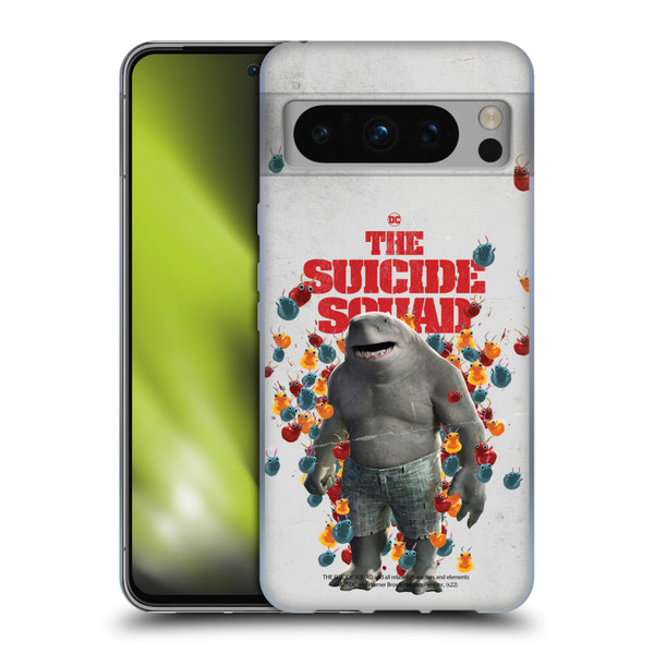 The Suicide Squad 2021 Character Poster King Shark Soft Gel Case for Google Pixel 8 Pro